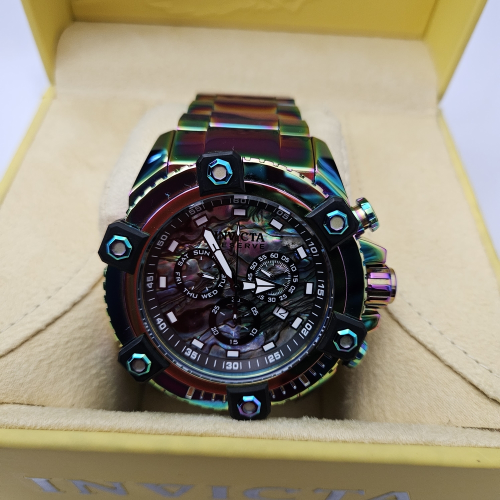 Invicta Reserve Swiss Ronda Z60 Caliber Men's Watch w/ Abalone Dial - 56mm 25185